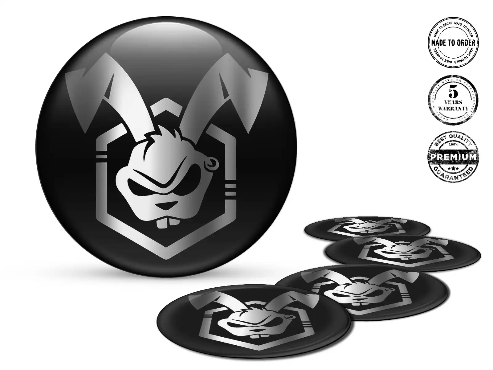 Gewölbte Sticker Hochglanz Gravitational Surge